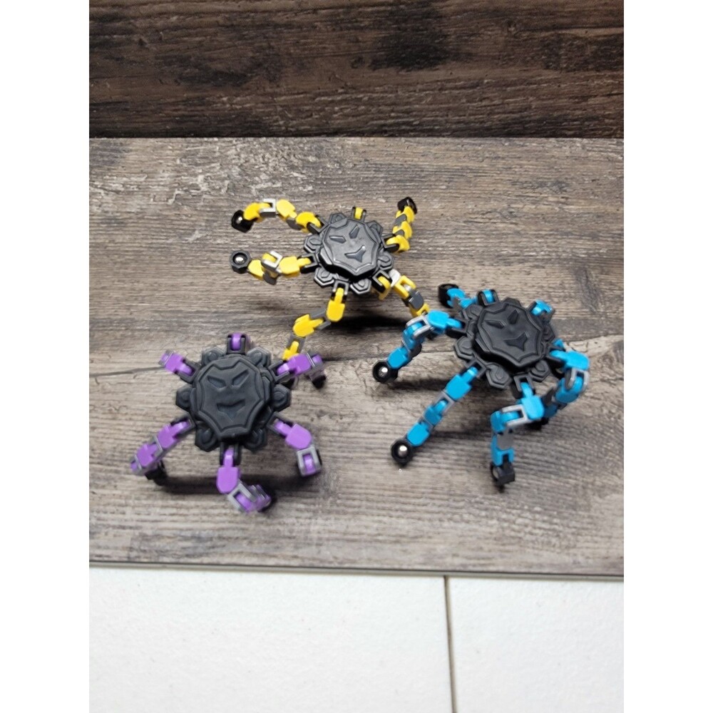 Three Fidget Spinner Toys. Stress Relief Anti Anxiety Toys for Adult and Kids.